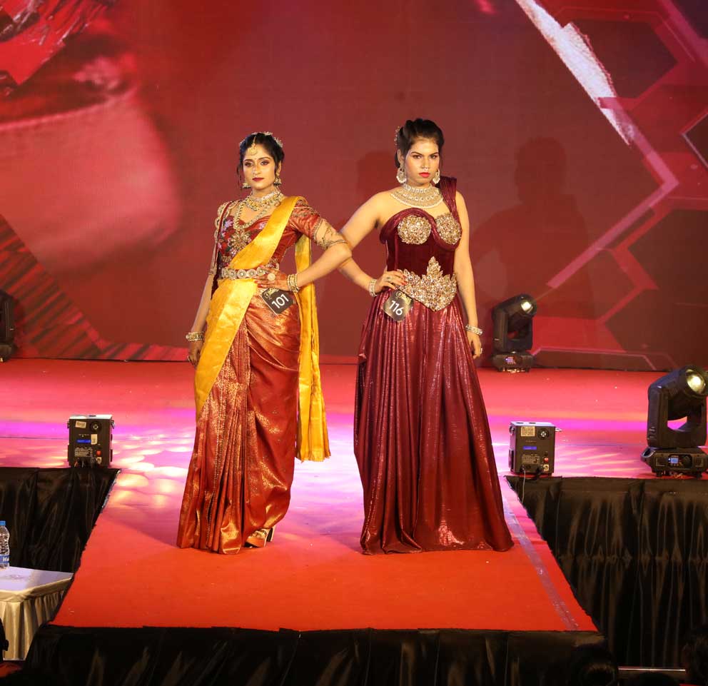 Students practicing beauty and cosmetology skills at GITD training center